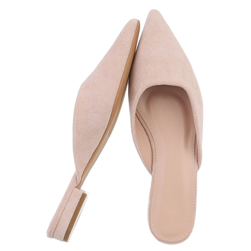 Ital-Design Elegante Slipper aus Wildlederimitat für Damen Pantolette (8937 günstig online kaufen