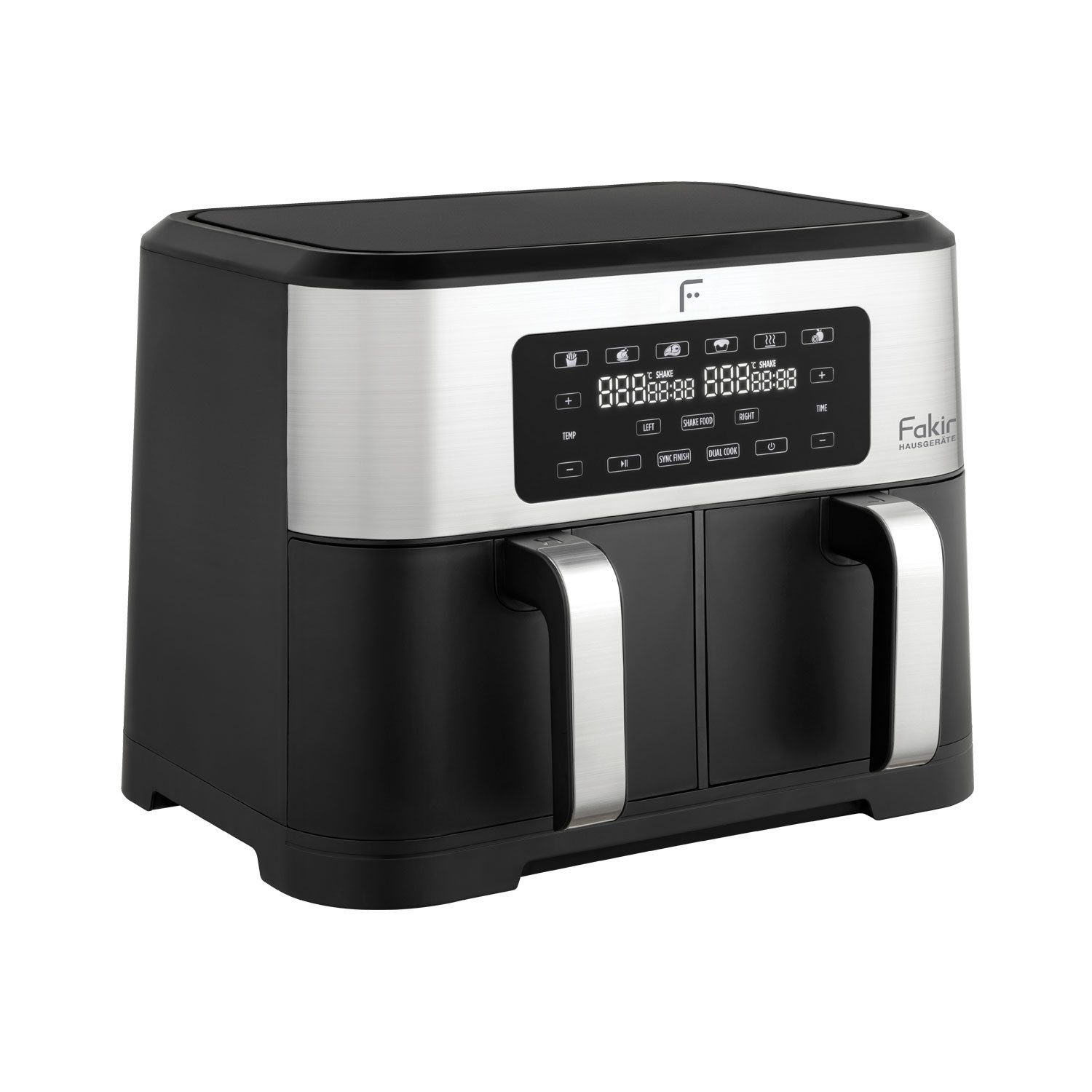 FAKIR Heißluftfritteuse Kunststoff, Metall, 2800 W, Frittieren, Grillen, Backen und Trocknen von Lebensmitteln