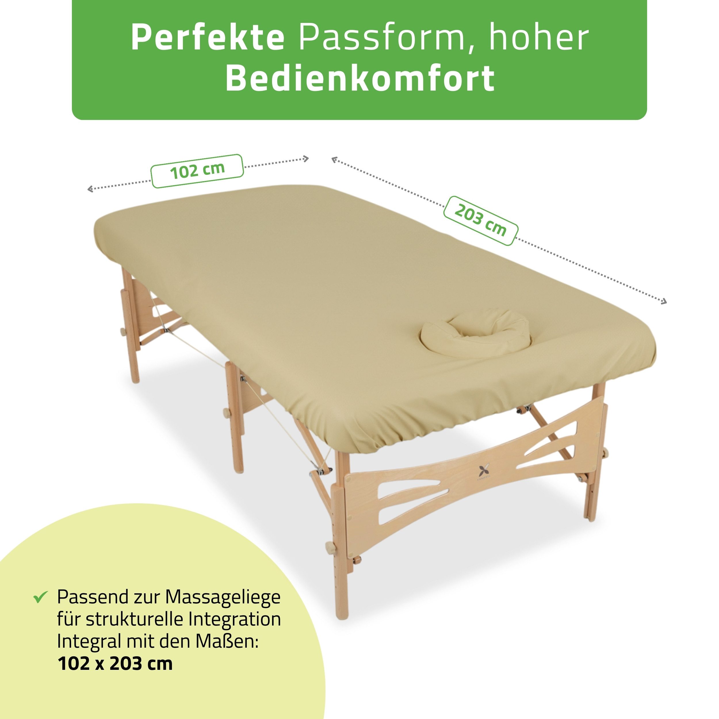 Habys Massageliege Ölresistenter Bezug für Massageliege Integral, mit Gummizug