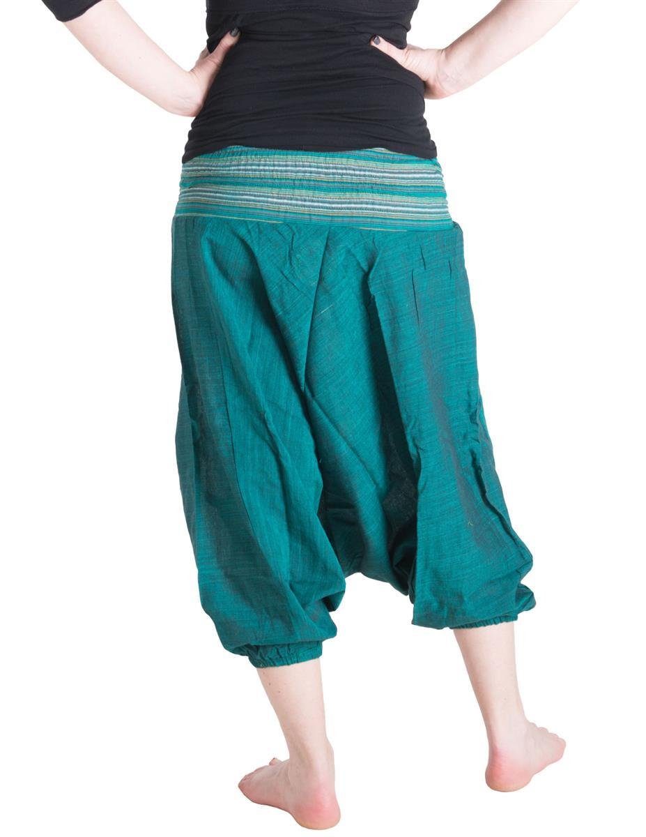 Vishes Haremshose Dreiviertel Haremshose elastischer gesmokter günstig online kaufen
