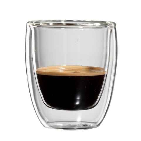 Bloomix Espressoglas Roma, Glas, Doppelwandig, 4-teilig