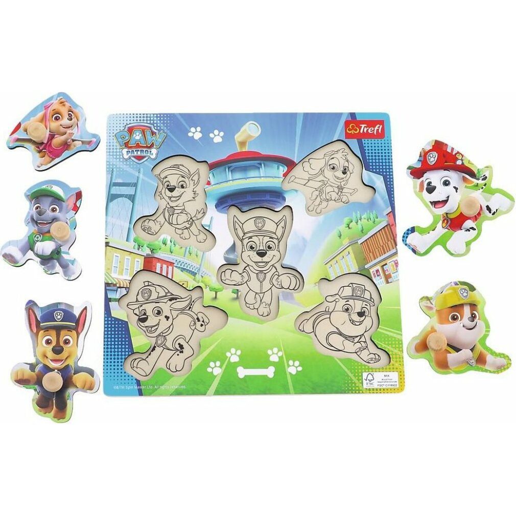 Trefl Puzzle Holzpuzzle Paw Patrol, Puzzleteile