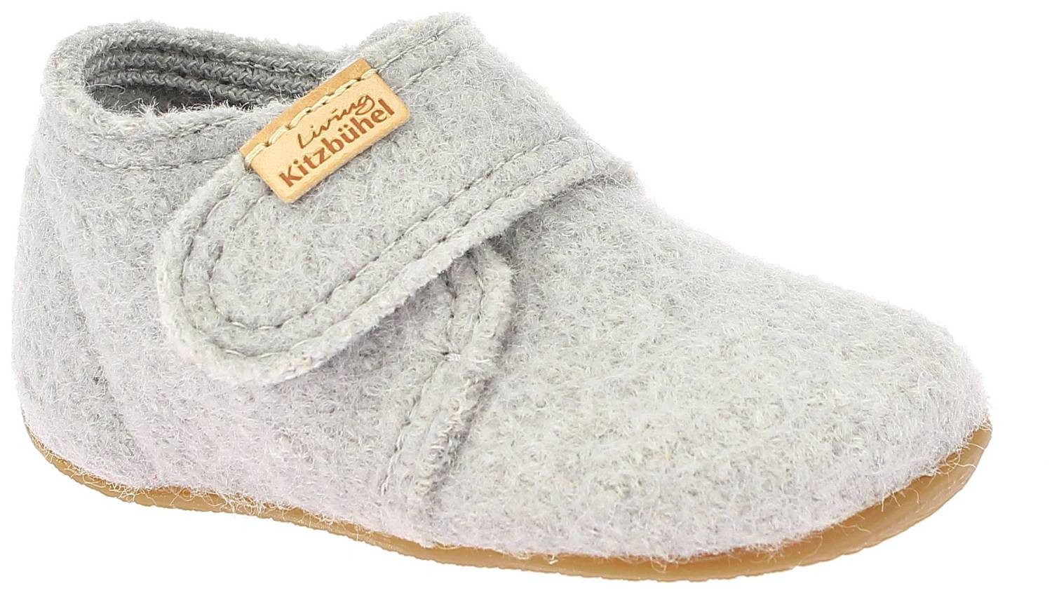 Living Kitzbühel Living Kitzbühel Babyklettschuh unifarben Hellgrau Slipper