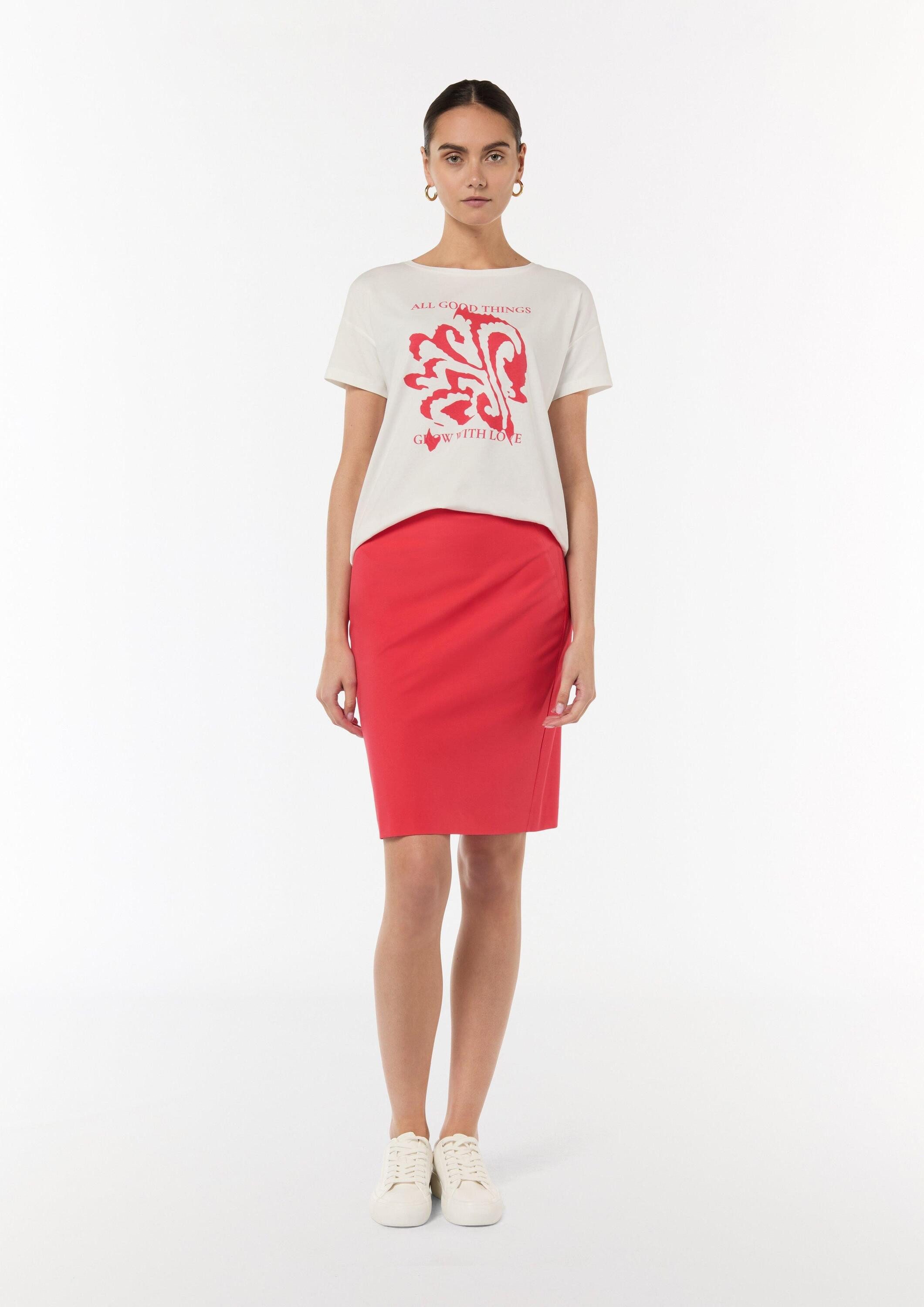 comma Minirock Rock Elastischer Bleistiftrock aus Viskosemix günstig online kaufen