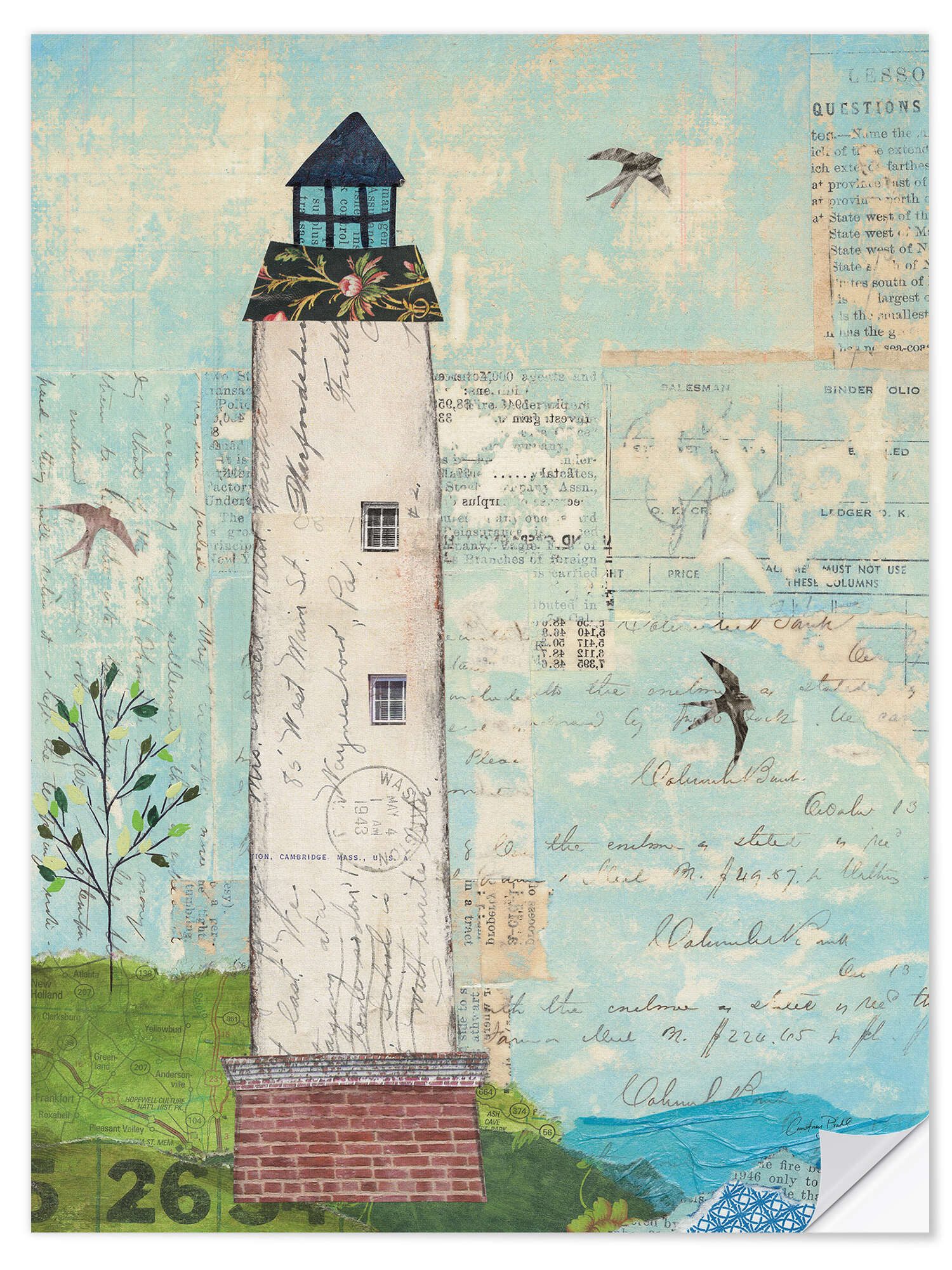 Wandbild Küstenleuchtturm I