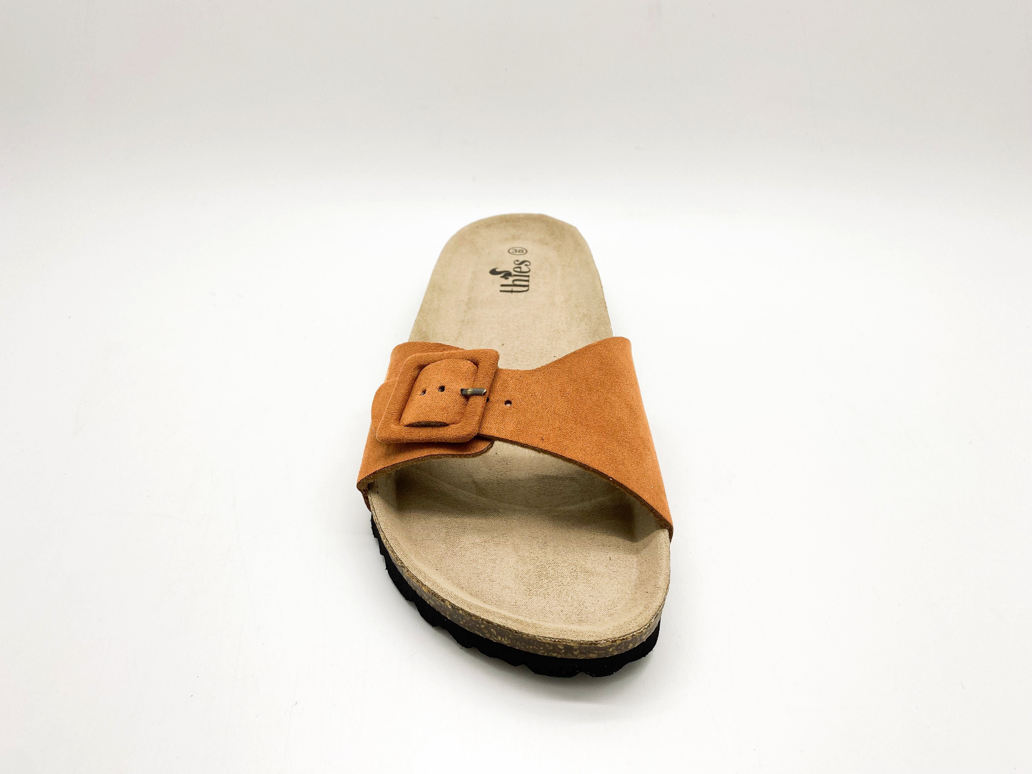 1856 ® Strap Sandale thies Vegan Eco Orange Covered Sandal Bio