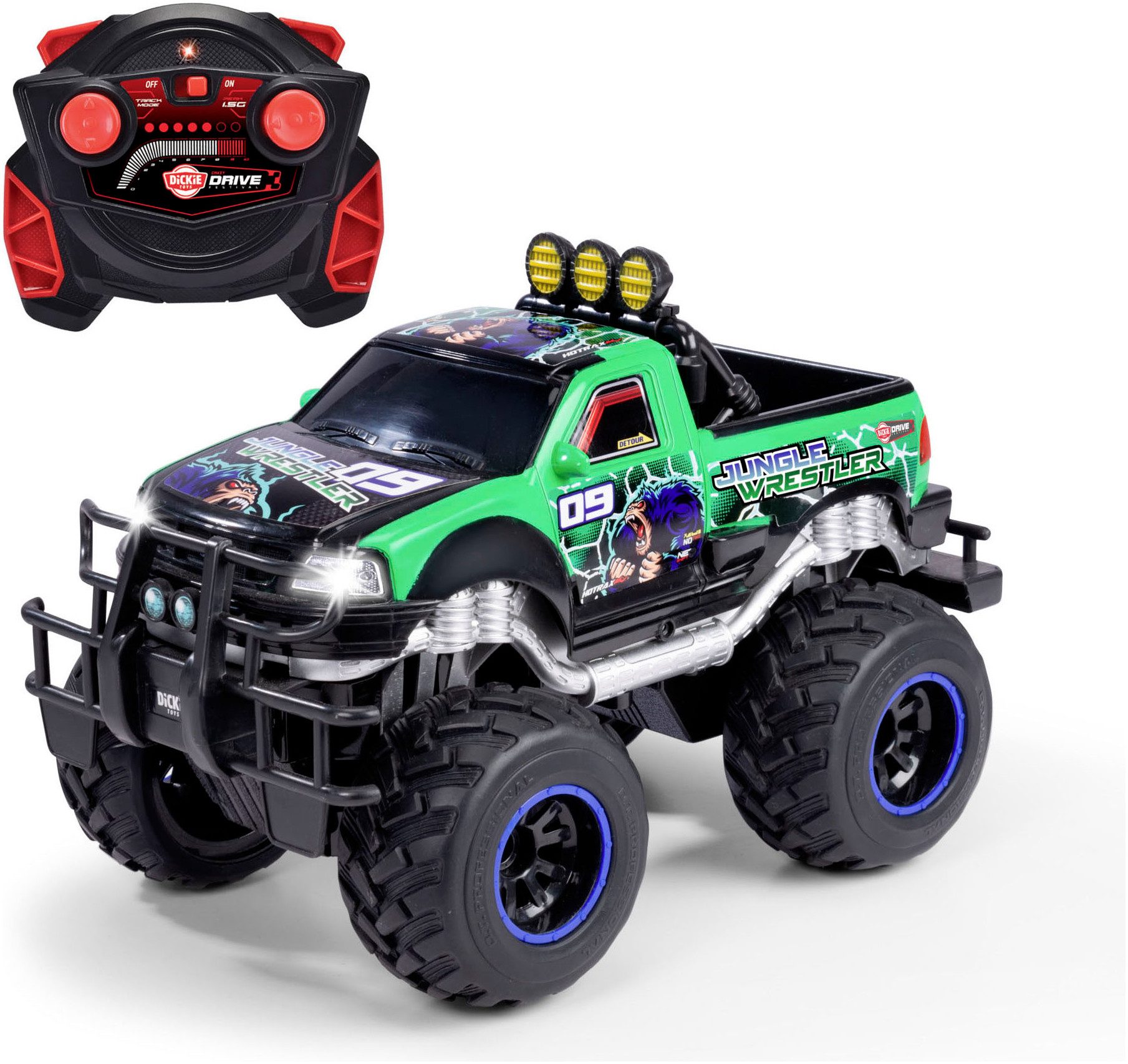 Dickie Toys RC-Monstertruck RC Jungle Wrestler Ford F150, RTR, mit Licht