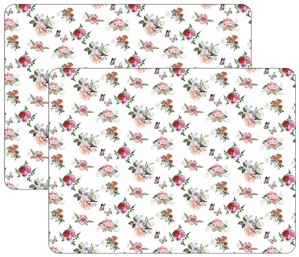 Ambiente® Platzset Charlotte, (2-St., 2-teilig), Столовые наборы Platzsets (2 Stück) ca.40x30x0,25cm PVC dünner Schaumrücken