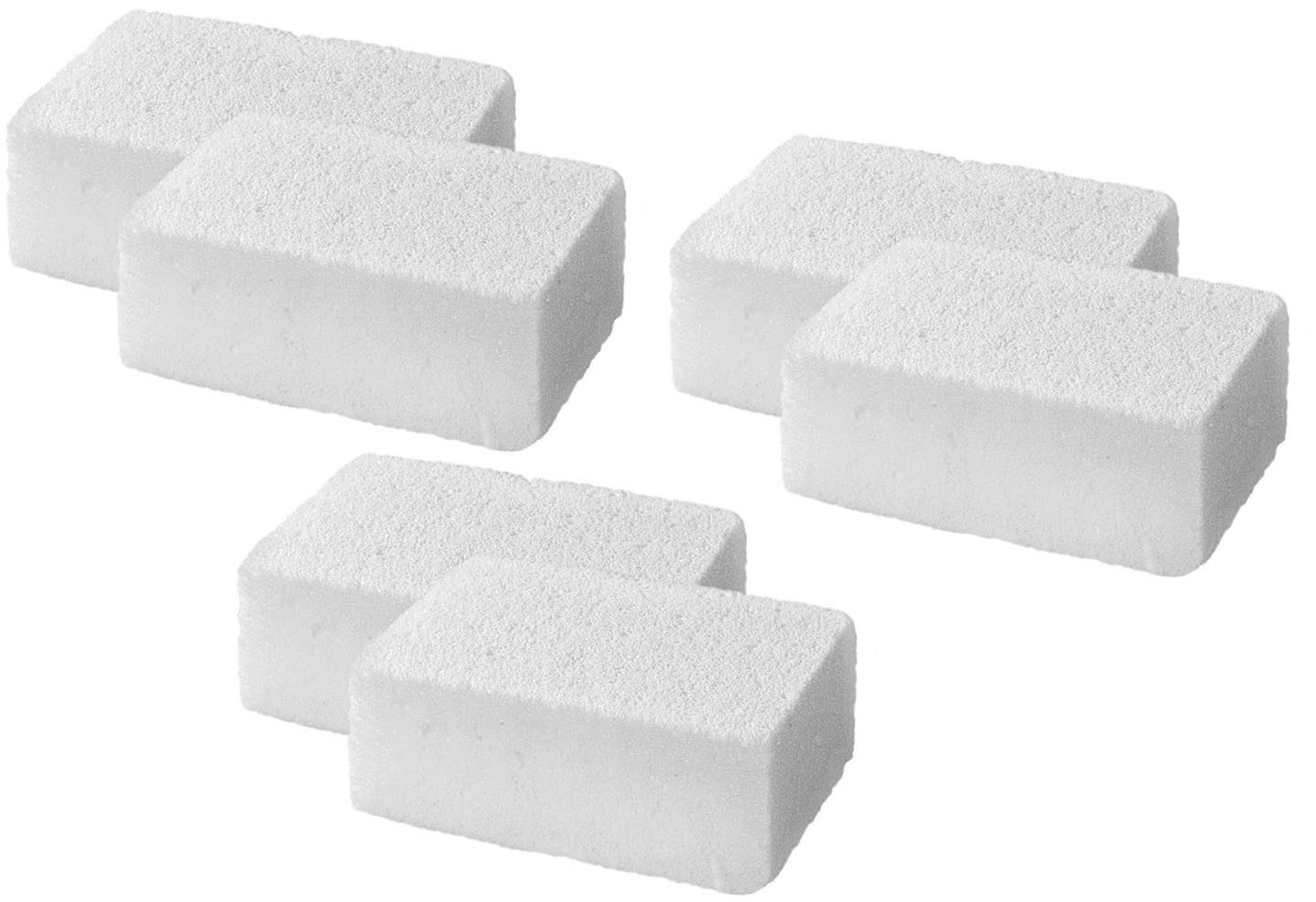 Maximex Anti-Krusten-Stein Putzstein (Set, [6-St. Krustenentferner für Grillrost, Eisenpfanne und Backofen, Glasstruktur)