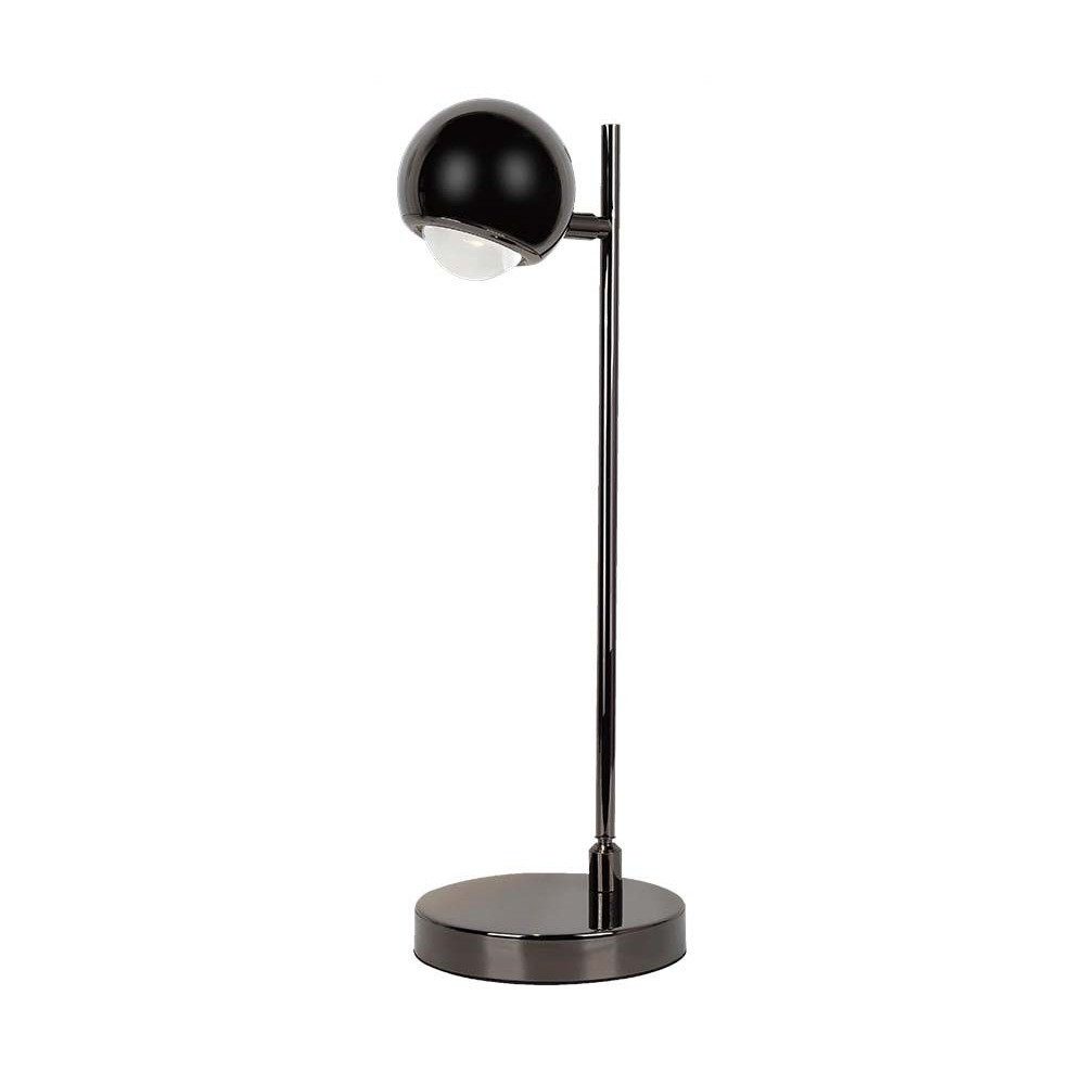 V-TAC Schreibtischlampe, LED-Leuchtmittel fest verbaut, Warmweiß, LED Tischleuchte Nachttischlampe Schlafzimmerlampe Schwarz H 44,5 cm