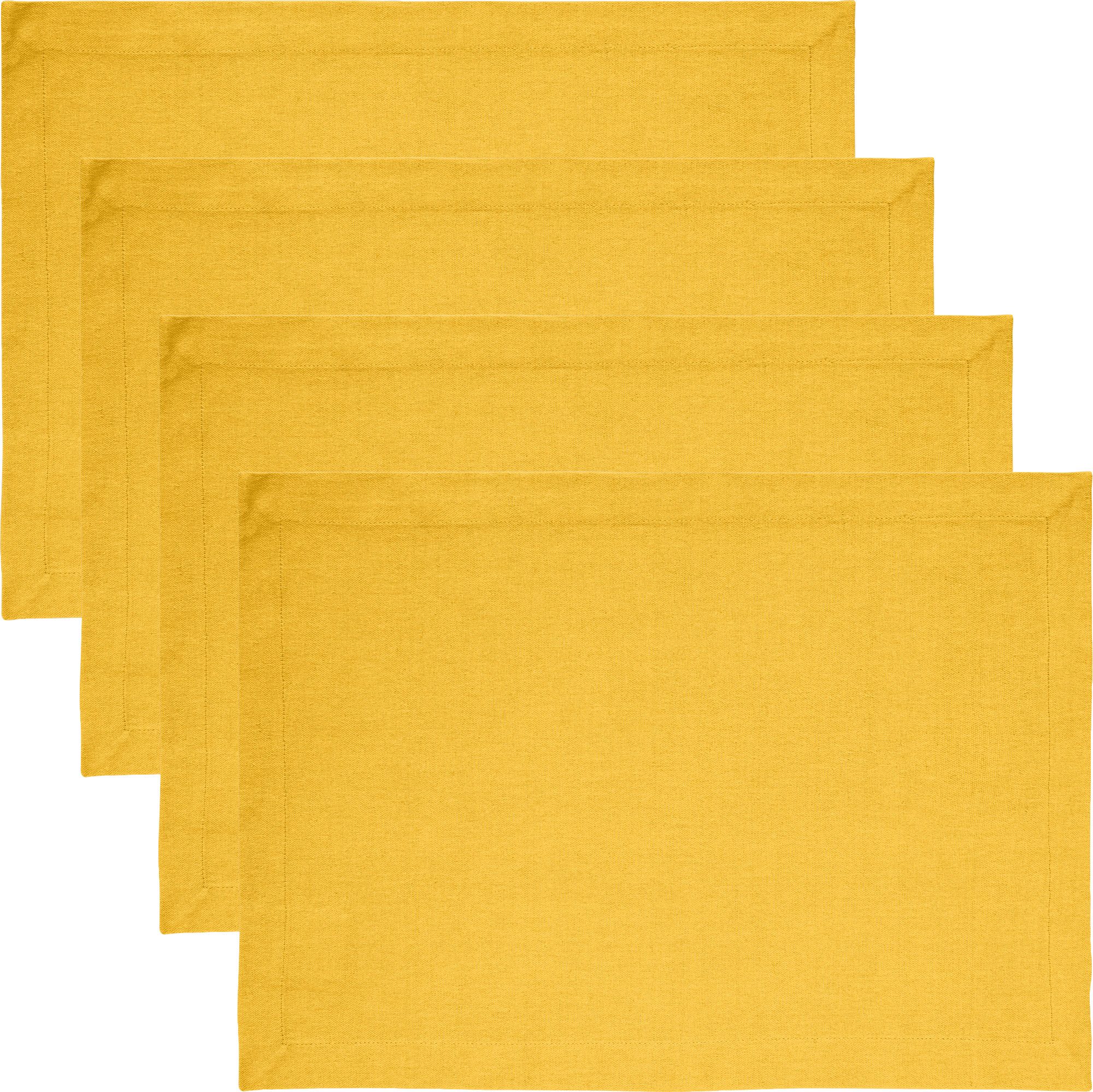 REDBEST Platzset Tischset "Tulsa" 4er-Pack, Baumwolle Uni