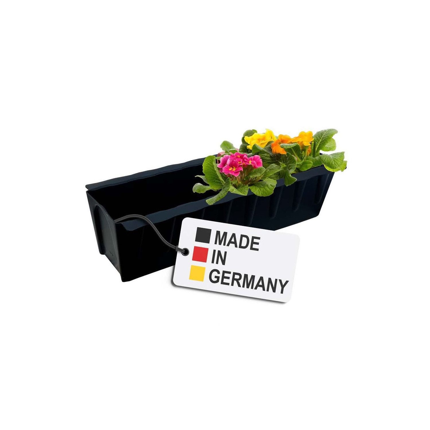 BURI Pflanzkübel Paletten Blumenkasten Schwarz Pflanzkasten Europaletten Blumentopf