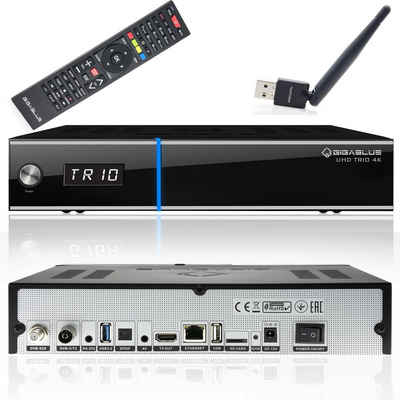 Gigablue »Gigablue UHD Trio 4K Box SAT-Receiver DVB-S2x DVB-C2 DVB-T2« Satellitenreceiver