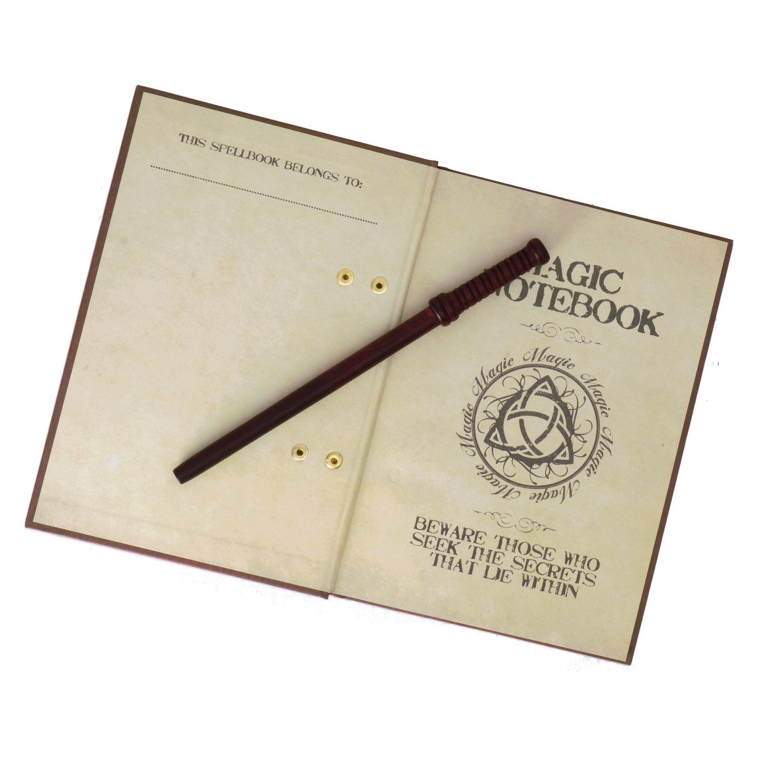 The Source Notizbuch Zauberer Notizbuch mit Zauberstab-Bleistift