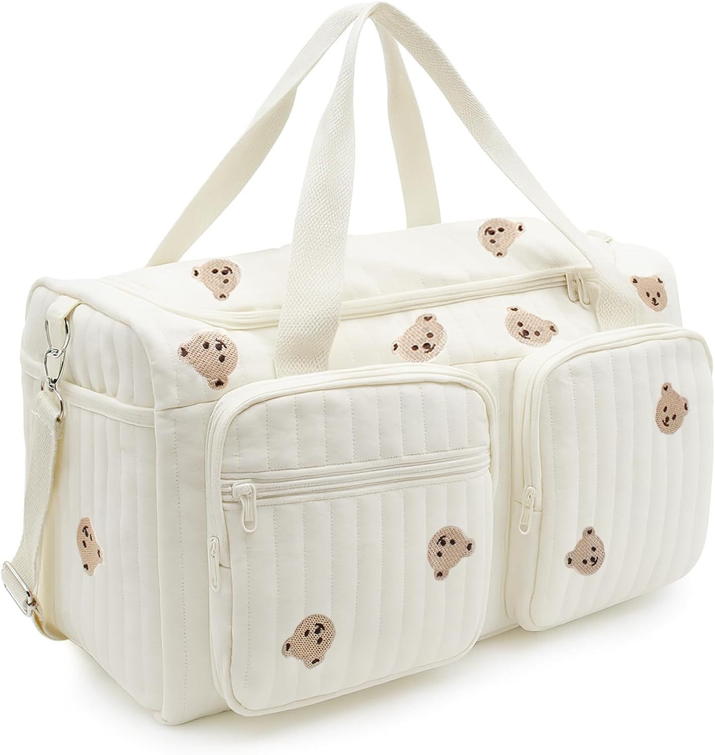 wohnTRAUM24 Wickeltasche Kliniktasche Geburt 48x26x22 Kinderwagen Tasche Wickeltasche Organizer, Babytasche Lässig Wickelrucksack für Krankenhaus Reisen Kinderwagen