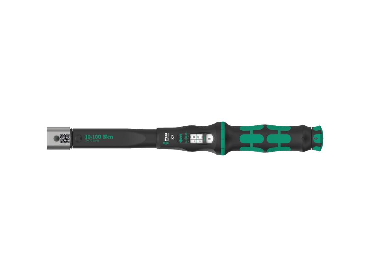 Wera Drehmomentschlüssel Click-Torque X 7, 10–100 Nm, ±4 % genau, Klicksignal, Rechts-/Linksanzug, Torque Advisor