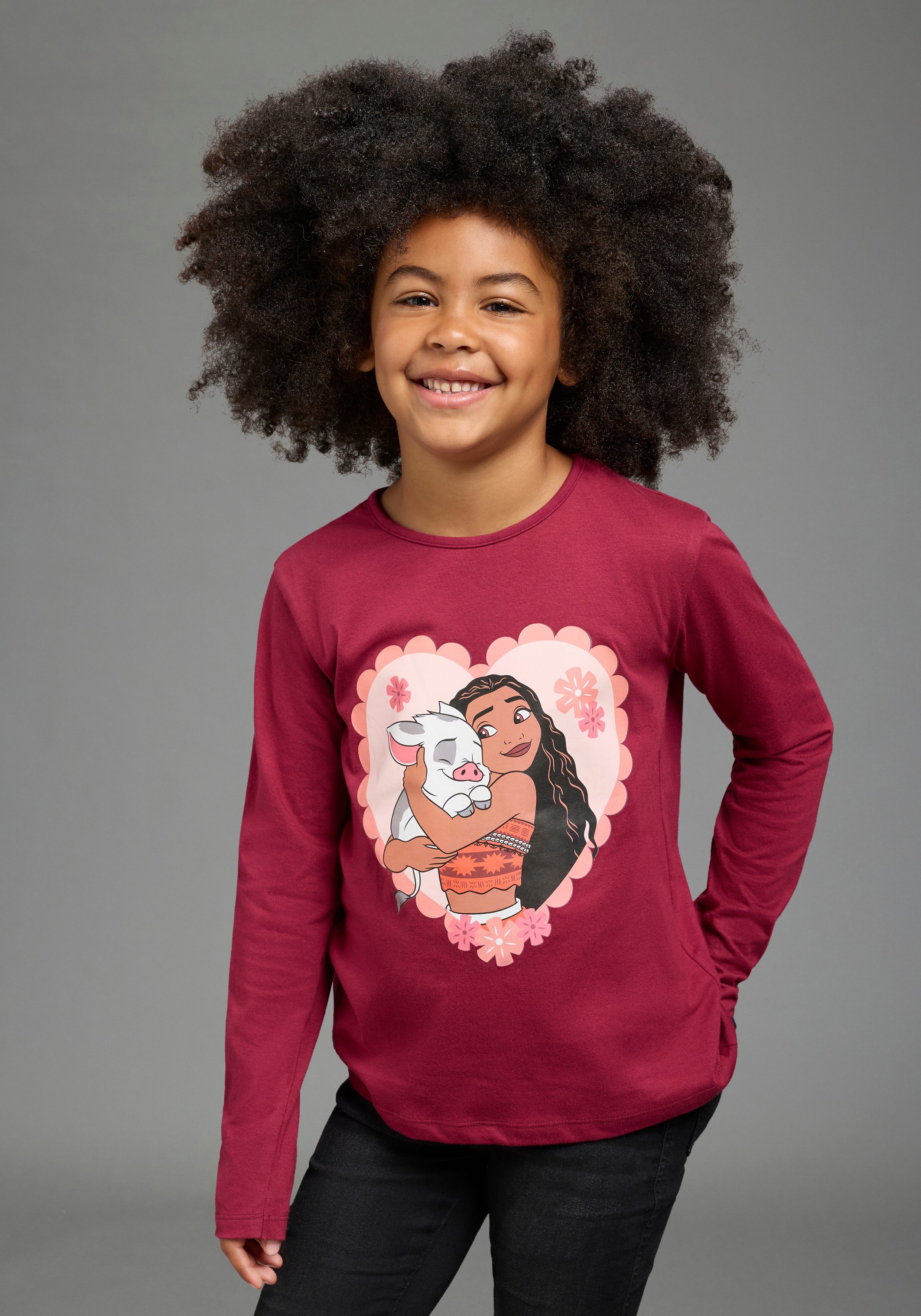 KIDSWORLD Langarmshirt VIANA Shirt, Disney Langarm, hüftlange Basic-Passform, bedruckte Optik
