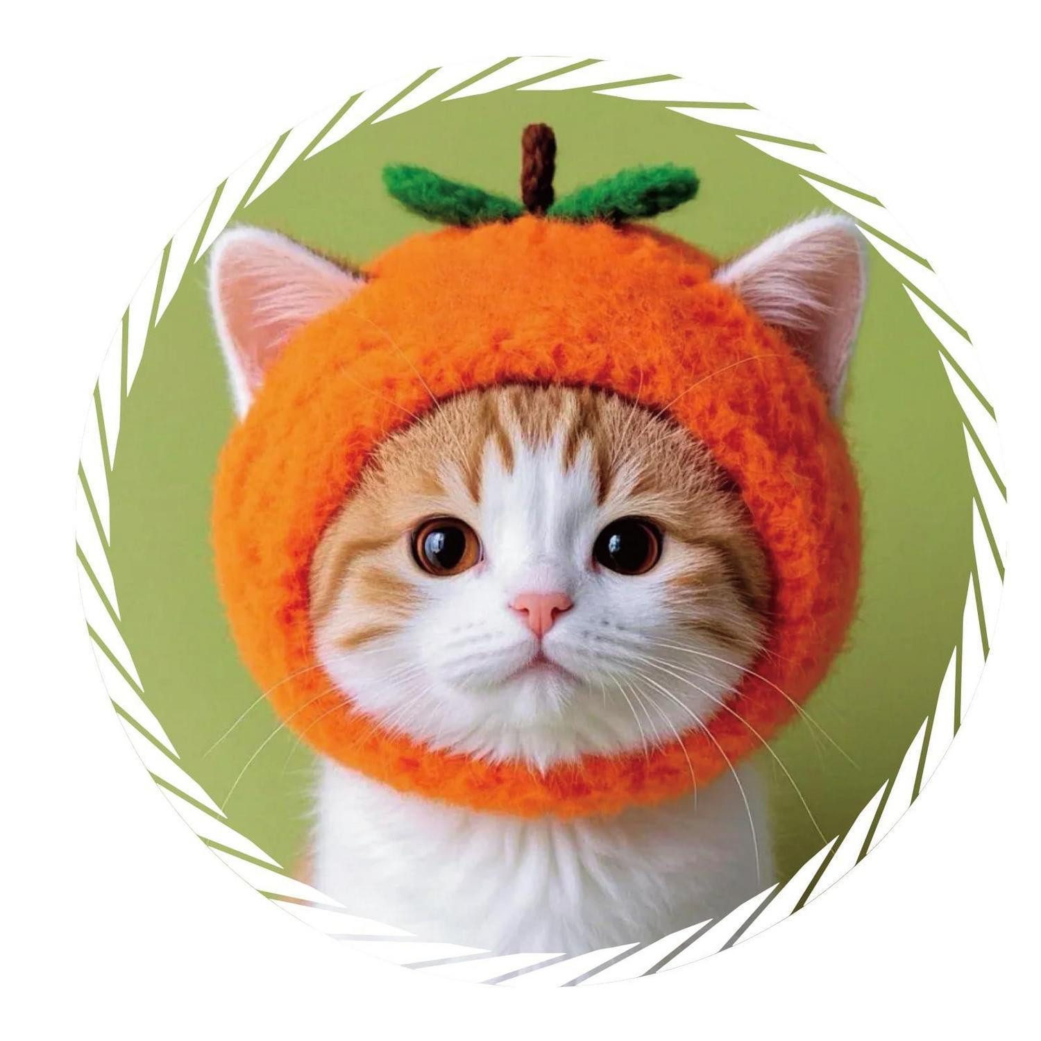 LuxusKollektion Aufkleber Auto Aufkleber Katze Foto Katzen Foto Serie – Orange Mütze Variante