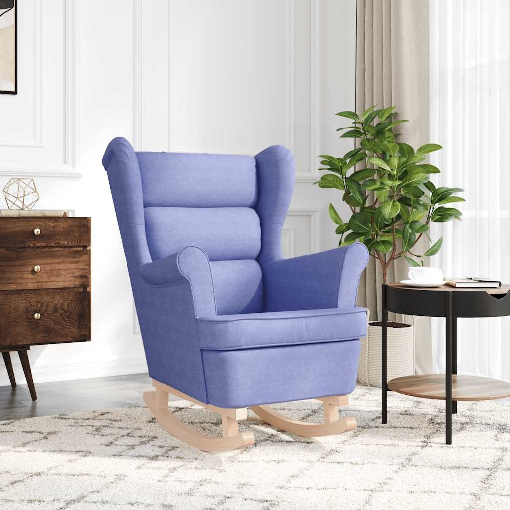 vidaXL Sessel Schaukelsessel Jeansblau 74x90x102 cm günstig online kaufen