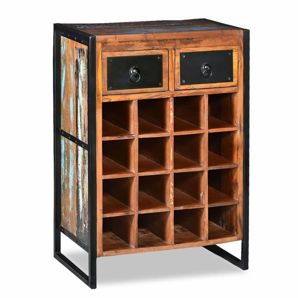 Weinregal Weinregal Flaschenregal Weinschrank Flaschenständer für 16 Flaschen au