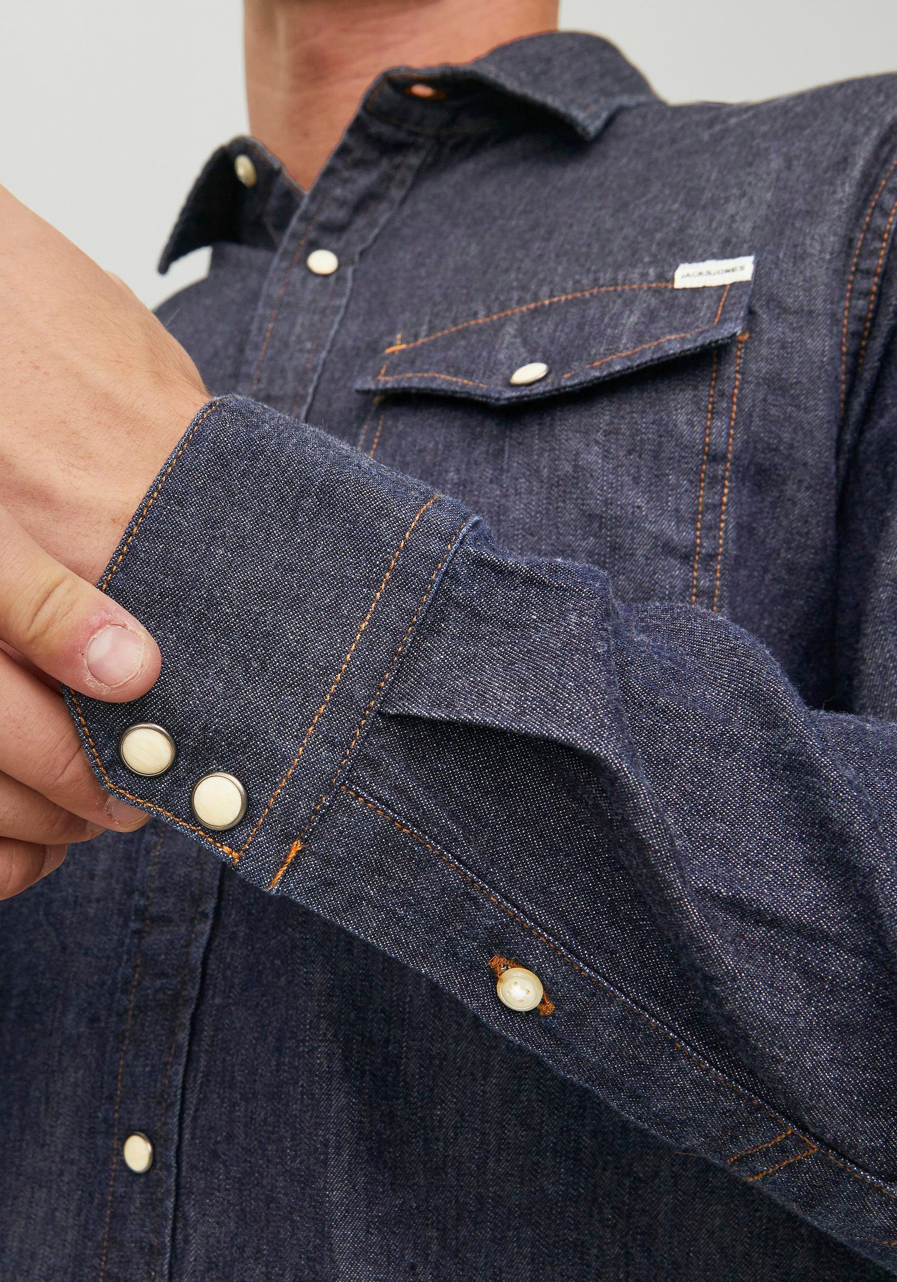 SHERIDAN dark SHIRT Jones Langarmhemd denim & Jack