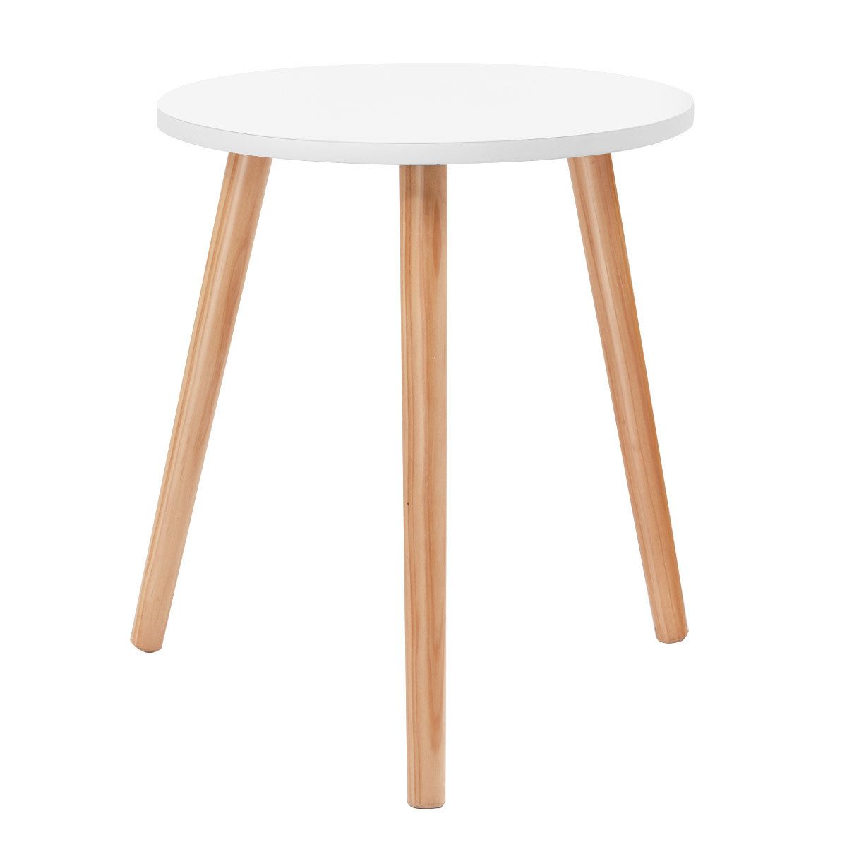 COSTWAY Beistelltisch, Kieferholz, rund 40x40x48cm günstig online kaufen