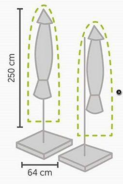 Gardissimo Sonnenschirm-Schutzhülle 344448 Schirm Hülle Abdeckung Haube Ampelschirm wasserdicht bis 450 cm (Schutzhülle mit Stab), wetterfest