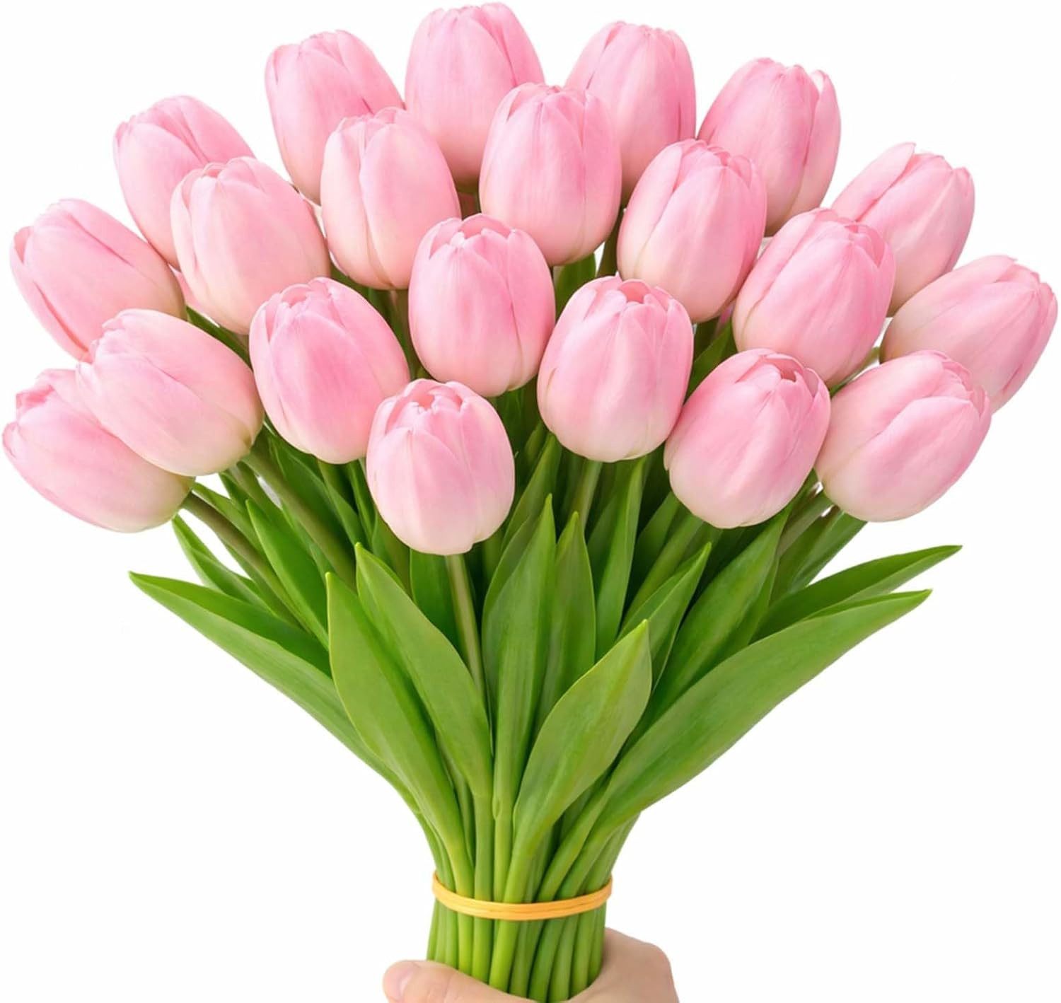 Kunstblumenstrauß 10 Stück Künstliche Tulpen, Gefälschte Tulpen, Arrangements, Minicloss, für Hochzeitsstrauß, Party, Geburtstag, Zuhause, Büro,DIY Dekor