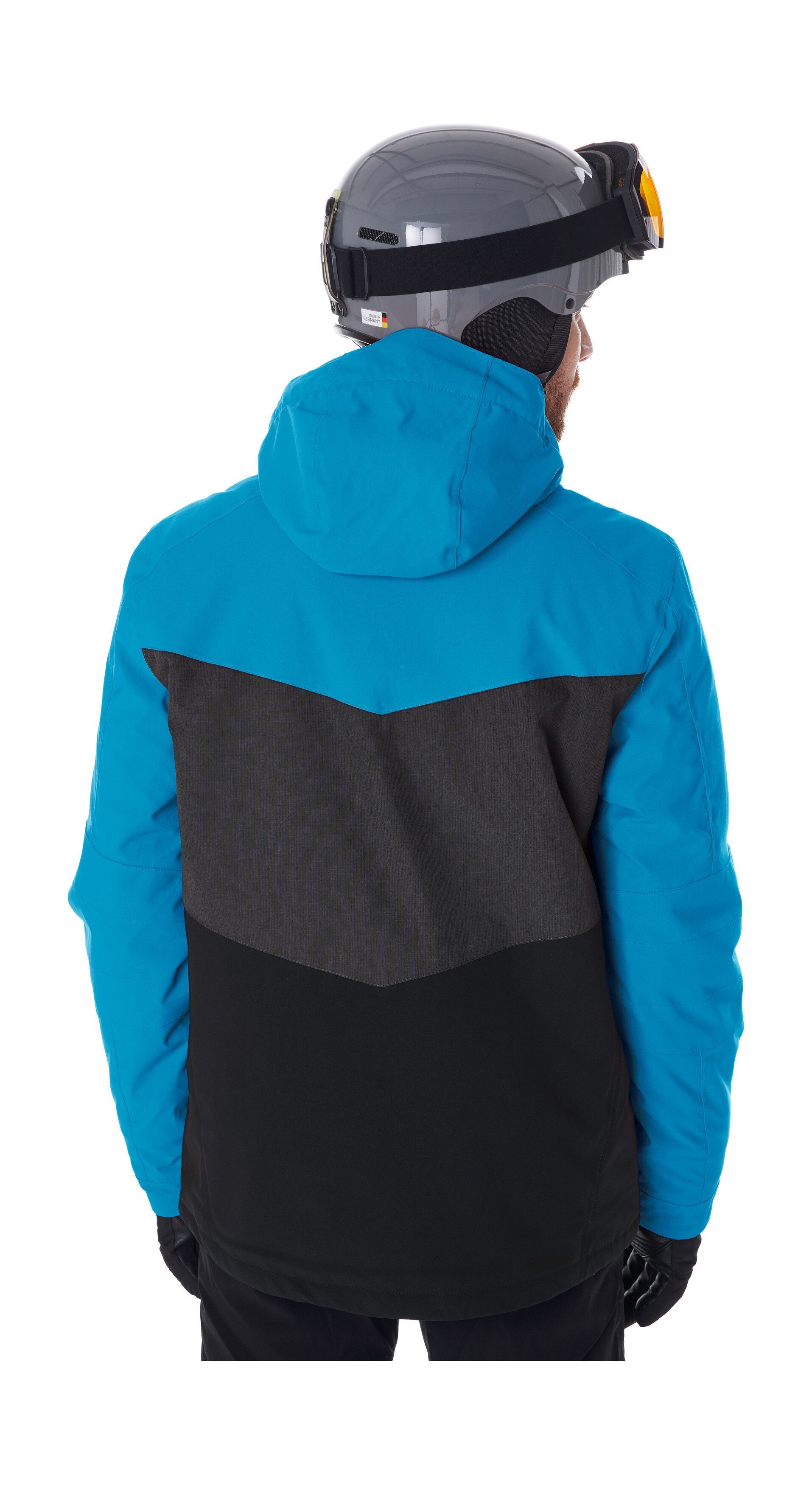 Killtec Skijacke KSW 45 MN SKI JCKT Trendige, wasserdichte Skijacke mit abnehmbarer Kapuze und Schneefang