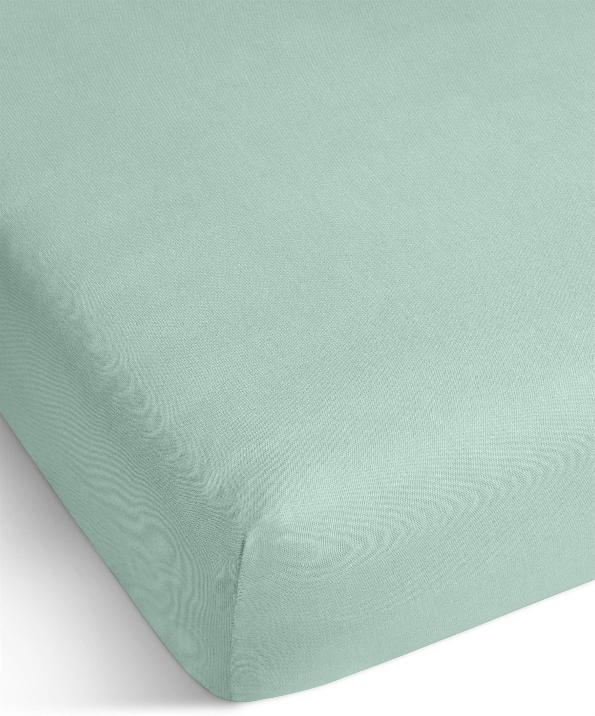 Aspero Spannbettlaken Spannbetttuch, Interlock, Gummizug: rundum, günstig online kaufen