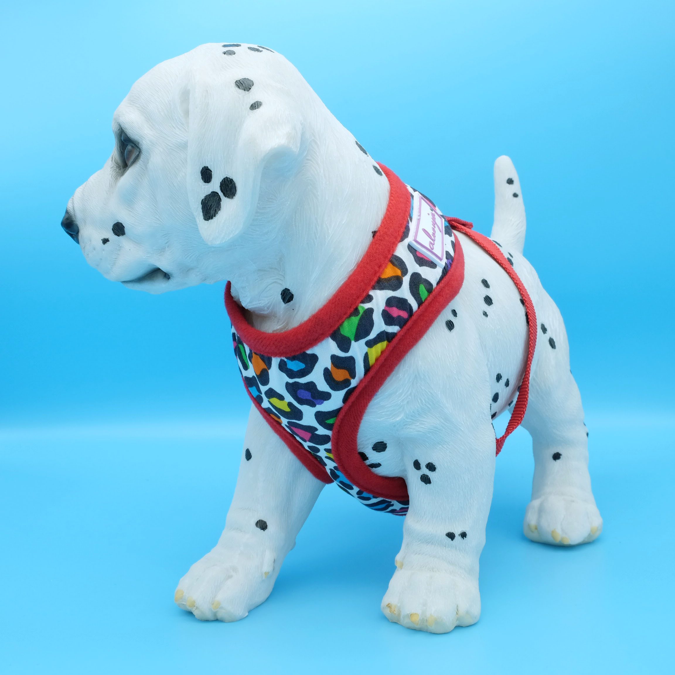 Alvonja Hunde-Geschirr Hundegeschirr kleine, mittlere, große Hunde Welpen Leo rot, XL, Polyester, verstellbar, verschiedene Größen