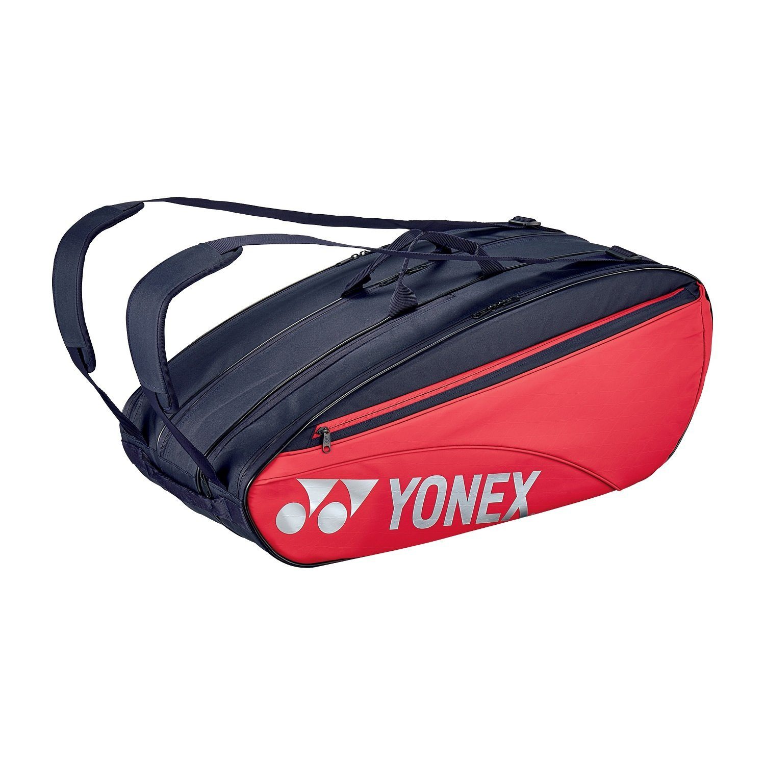 Yonex Sporttasche Racketbag Team Raquet (Schlägertasche, 3 Hauptfächer, Schuhfach) rot