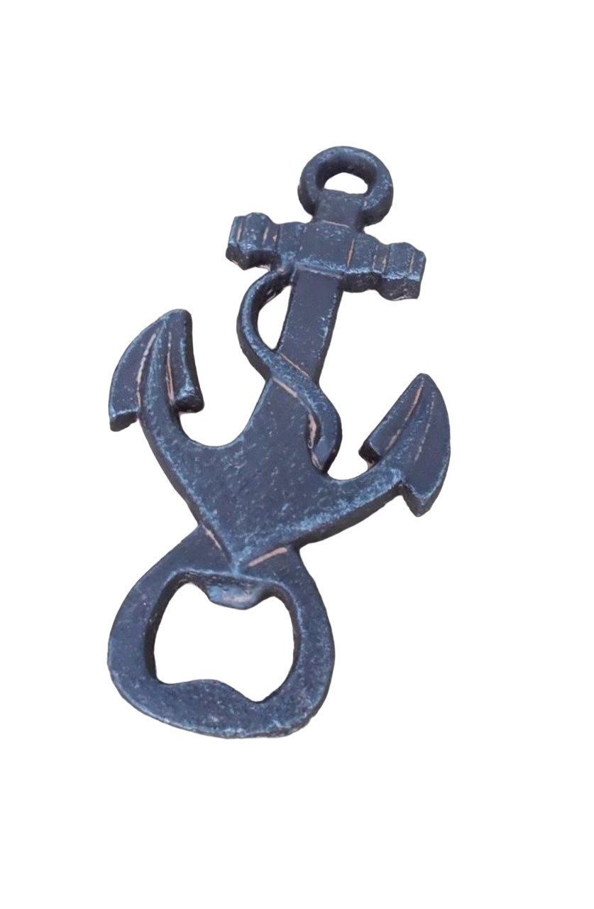 Deko-Impression Flaschenöffner Flaschenöffner Kapselheber Anker schweres Gusseisen maritimes Geschenk (1-tlg)