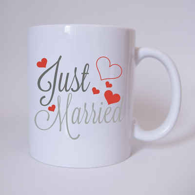 TASSENKING Tasse, Just Married - Hochzeit - Tasse