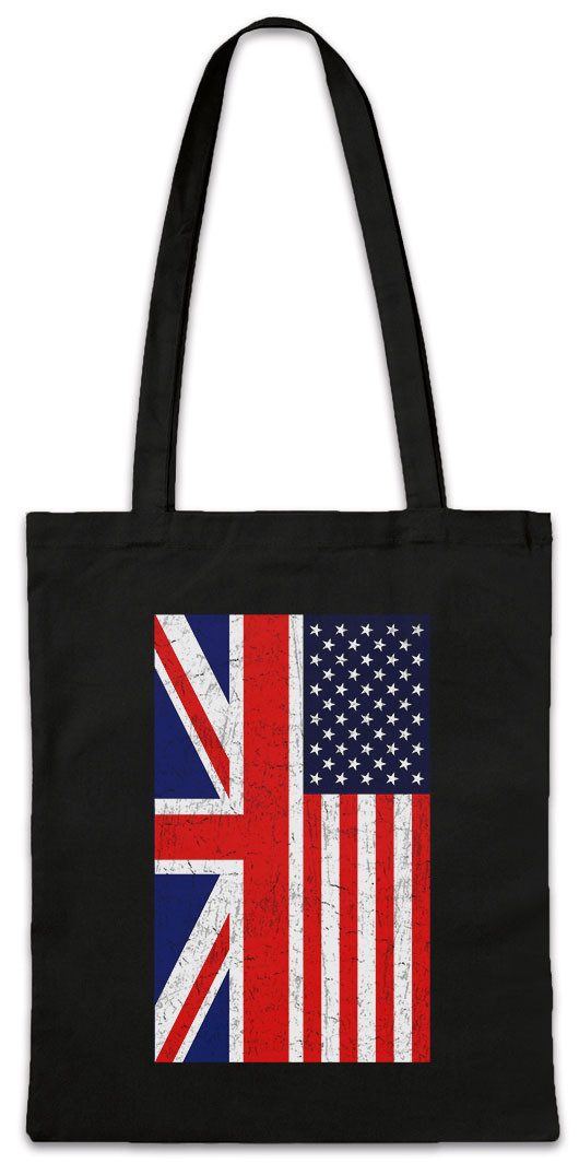 Urban Backwoods Beuteltasche Great Britain USA Flag Stofftasche America Amerika US United States (1-tlg), Engalnd Britain British Empire