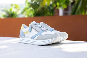 Remonte Sneaker mit modischem Kontrastbesatz, Freizeitschuh, Halbschuh, Schnürschuh