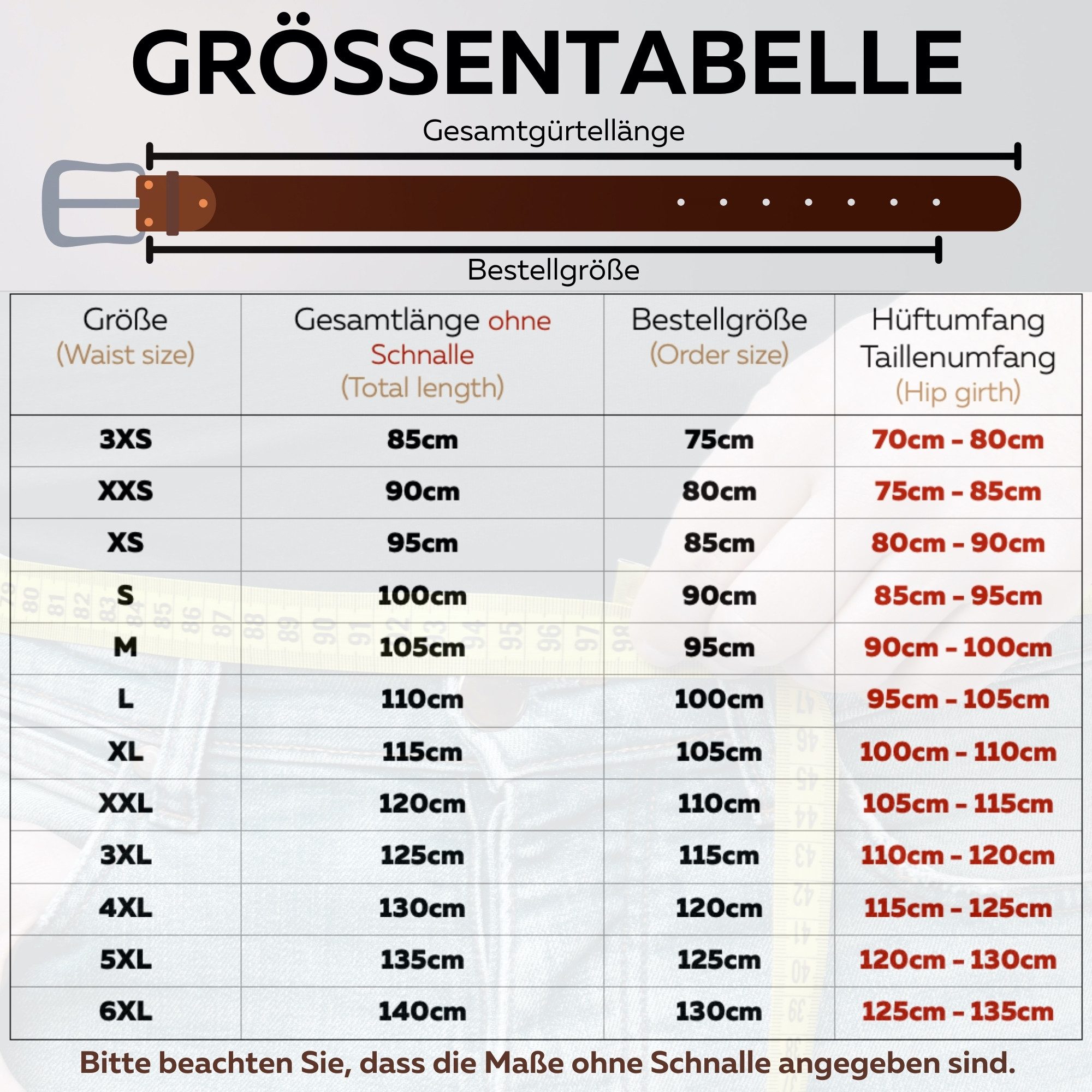 Manza Ledergürtel Gürtel Ledergürtel 4cm breit Echt Leder Jeansgürtel Unisex Kürzbar – Bild 2 von 5