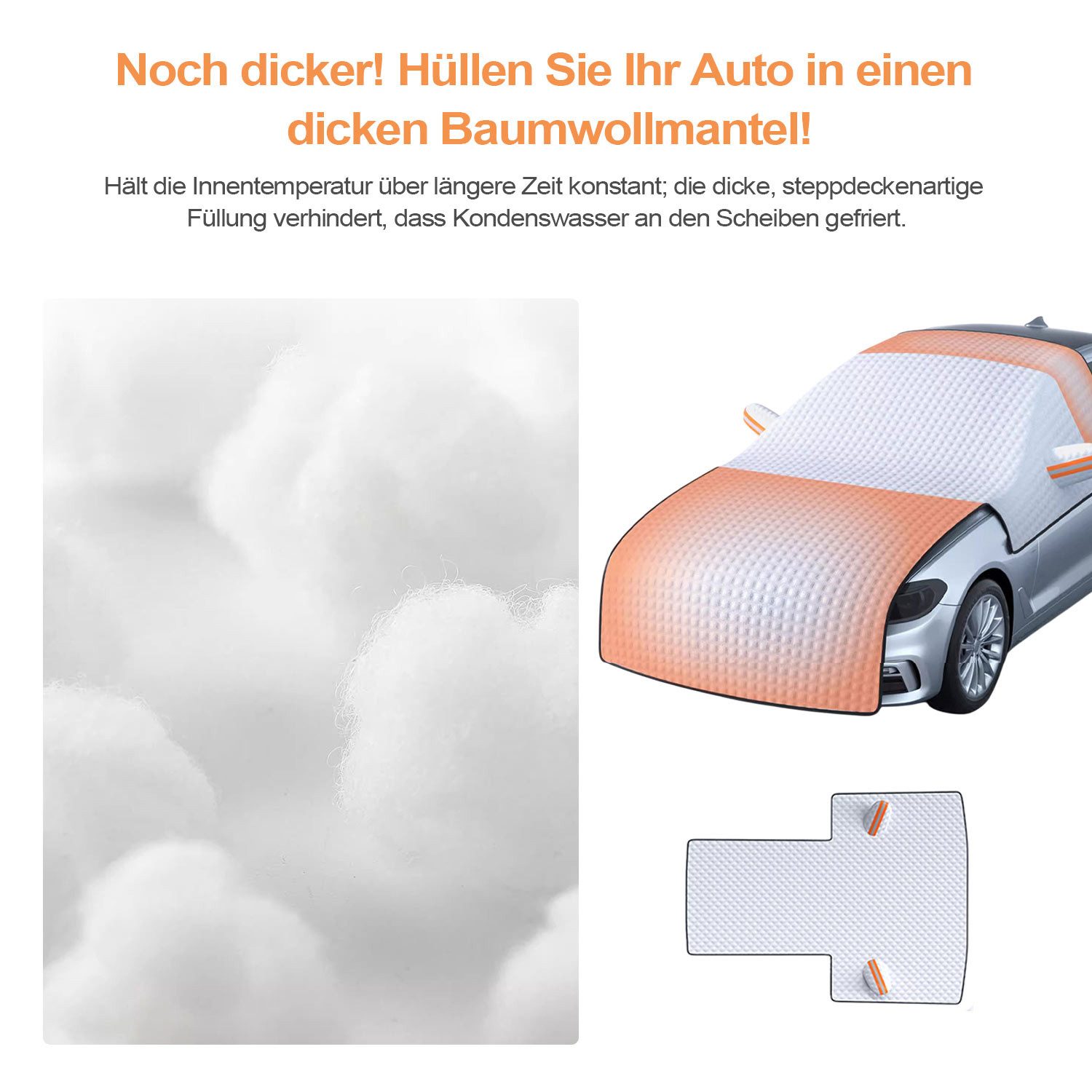 Refttenw Windshield Cover Car Windshield Cover Winter, Sunshade Windshield