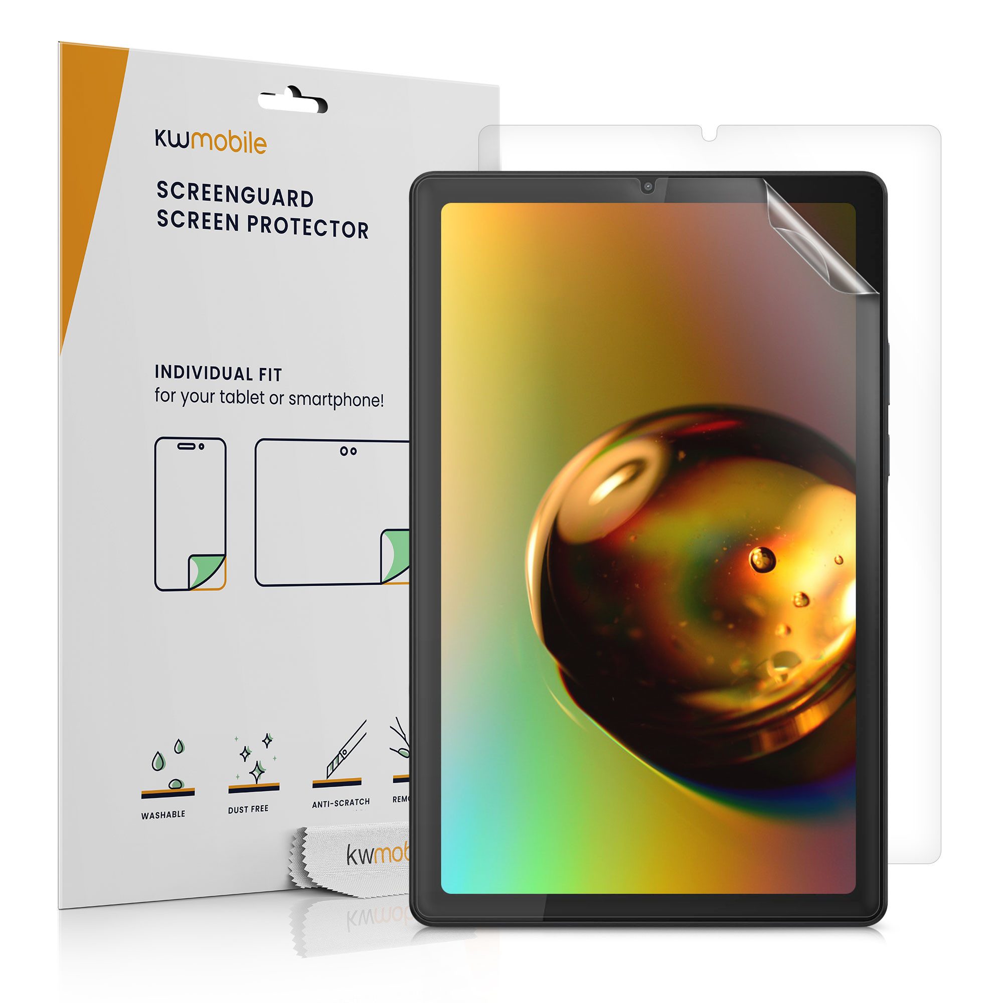 kwmobile Displayschutzfolie 2x Folie für Lenovo Smart Tab M9, 2 Stück, Full Screen Tablet Schutzfolie entspiegelt