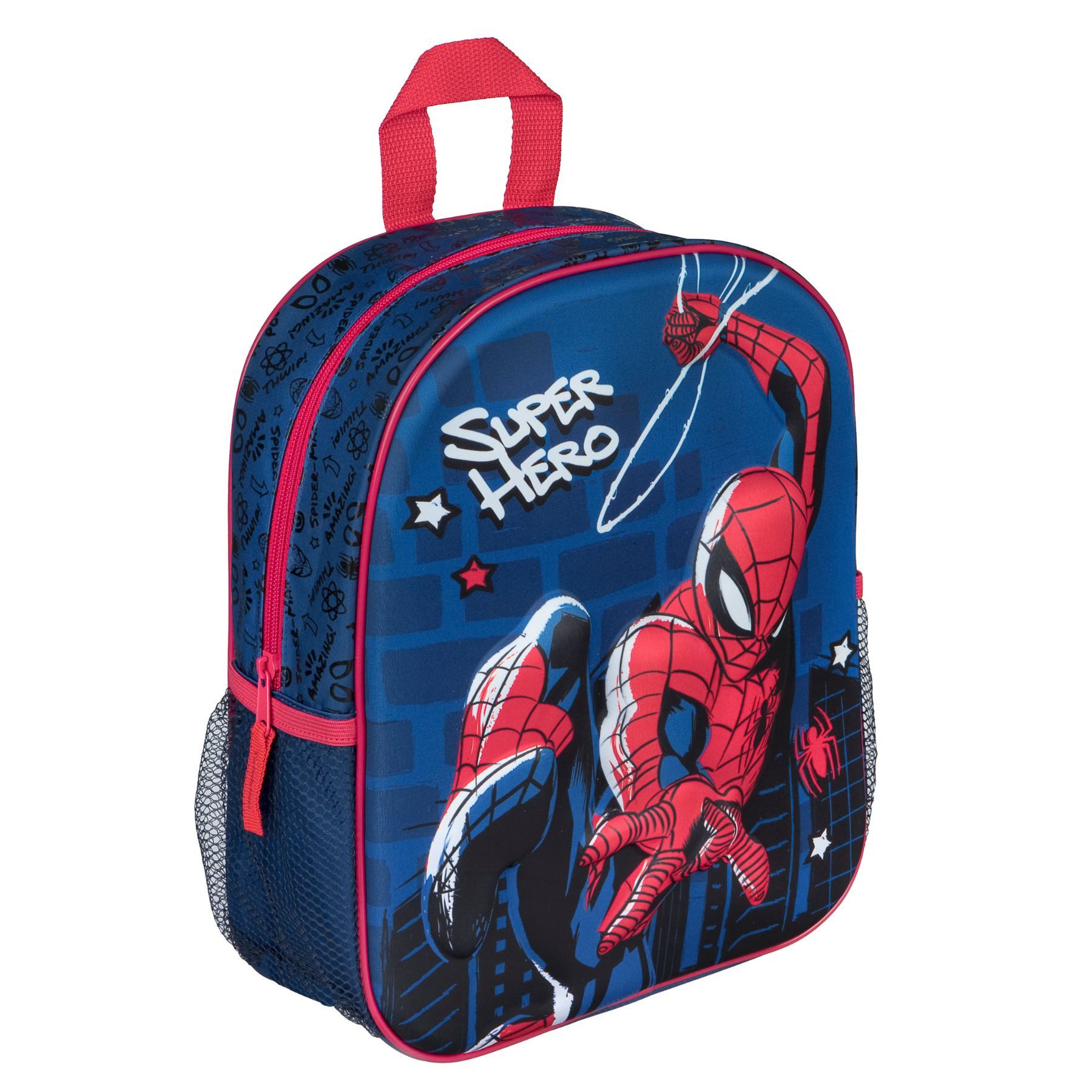 MARVEL Kinderrucksack Spider Man 3D Rucksack blau Kinder Backpack für Kindergarten