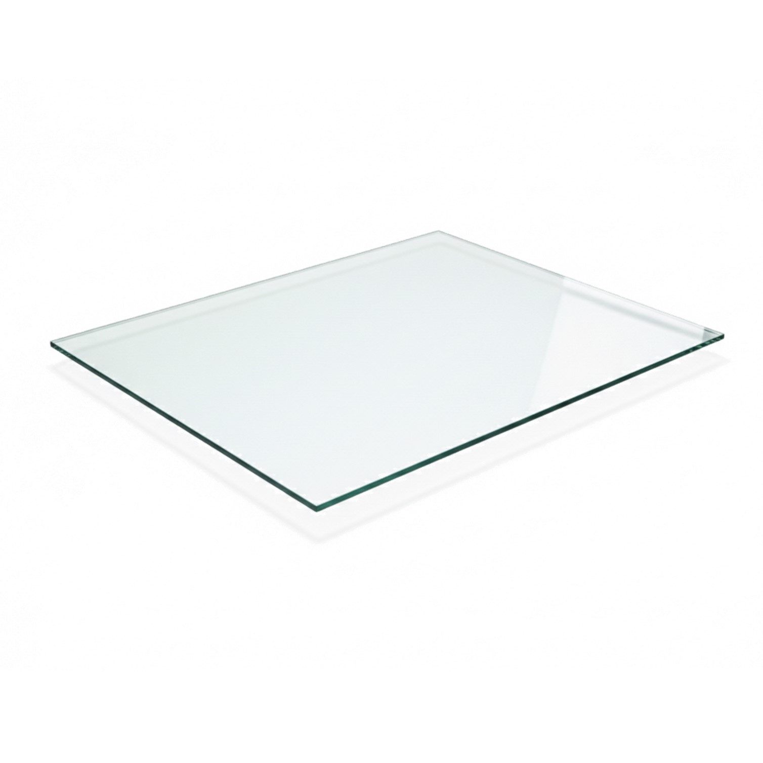 HOOZ Tischplatte Glasplatte ESG Klarglas 6 mm – Tischplatte Kaminschutz, viele Größen (1 St)