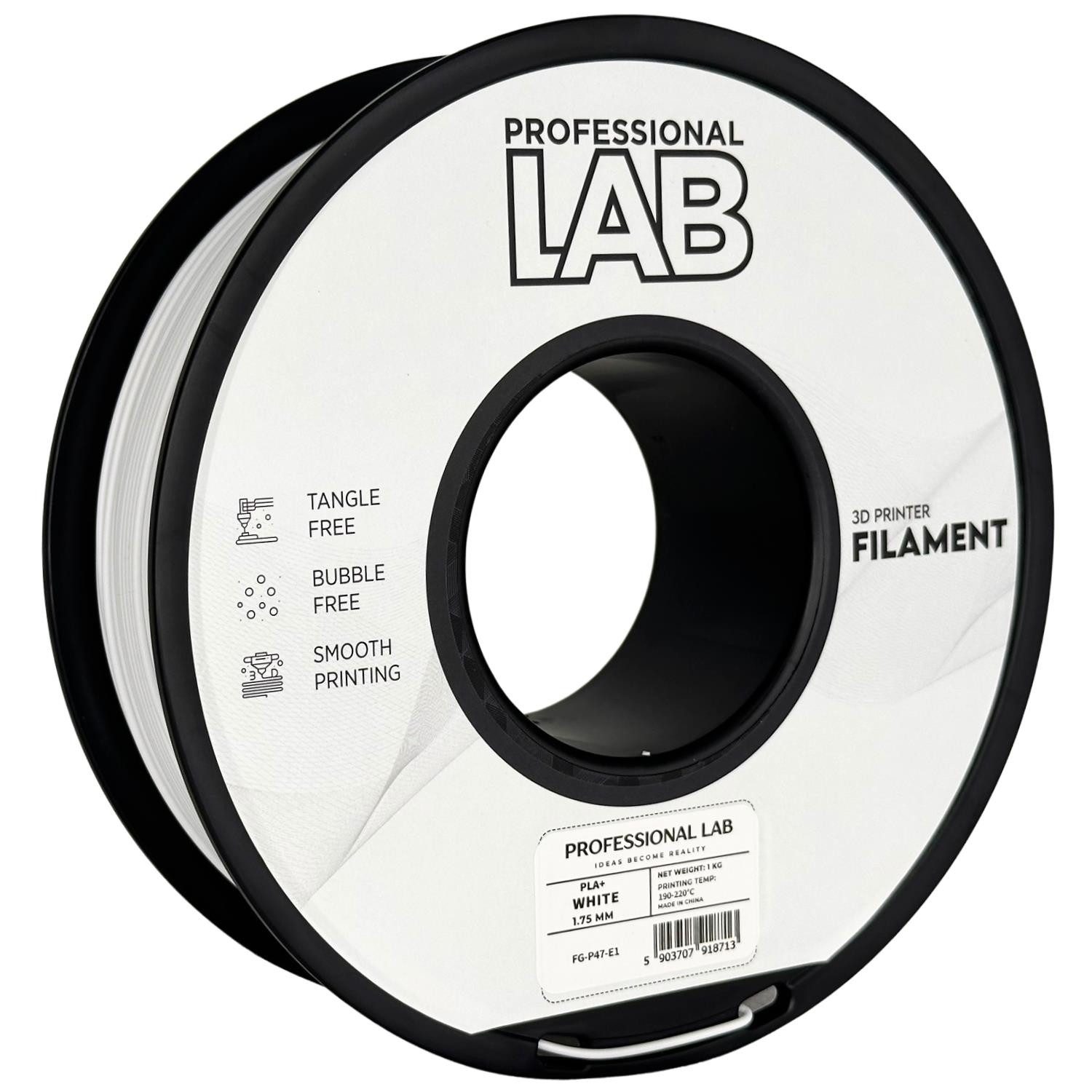 Prof. Lab Filament PLA+ verstärktes PLA Hochfest & schnell 1.75mm – 1kg