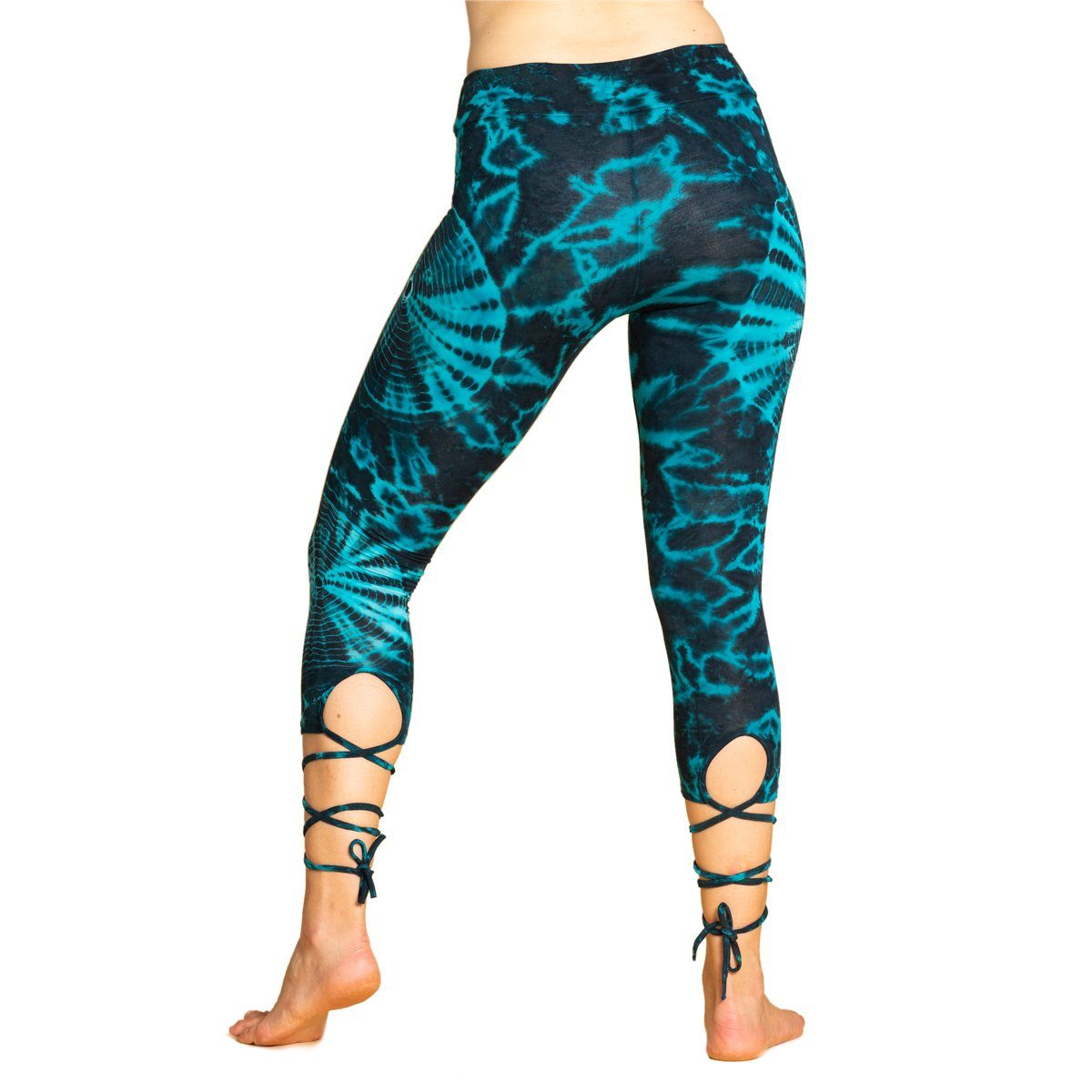 PANASIAM Leggings Unikat Lace-up Batik 3/4 günstig online kaufen