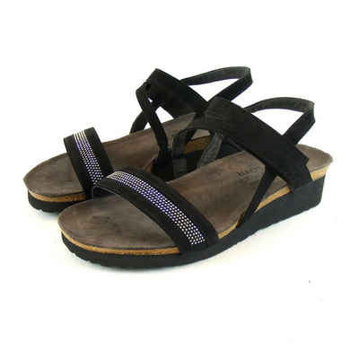 NAOT Naot Cameron weit schwarz Damen Sandalen Schuhe Leder Fußbett 17539 Sandalette