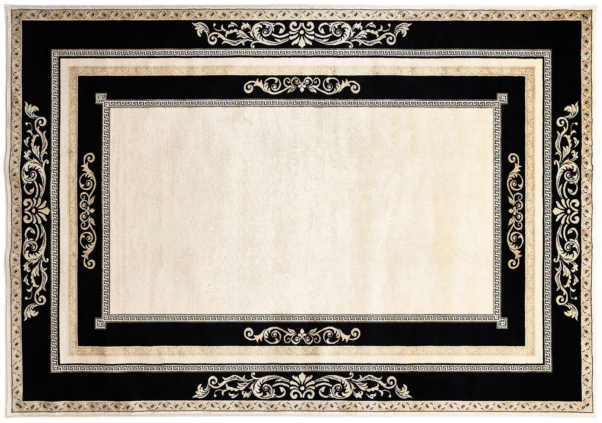 Belle Arti Teppich Teppich Wohnzimmer Flur Läufer Schwarz Gold Florenz K-Se günstig online kaufen