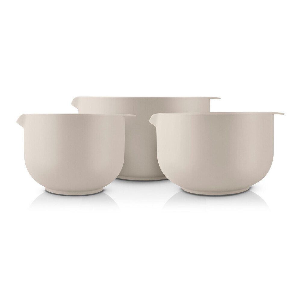 Eva Solo Rührschüssel Rührschüssel 3er-Set Eva sand, Kunststoff, (Set, 1-tlg), Rührschüssel, 3-tlg., Kunststoff, sand