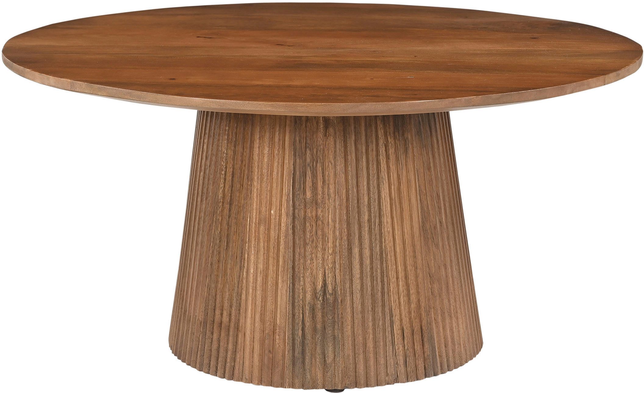 SIT Couchtisch MANGO NATURAL, mit Sockelfuß im Lamellendesign