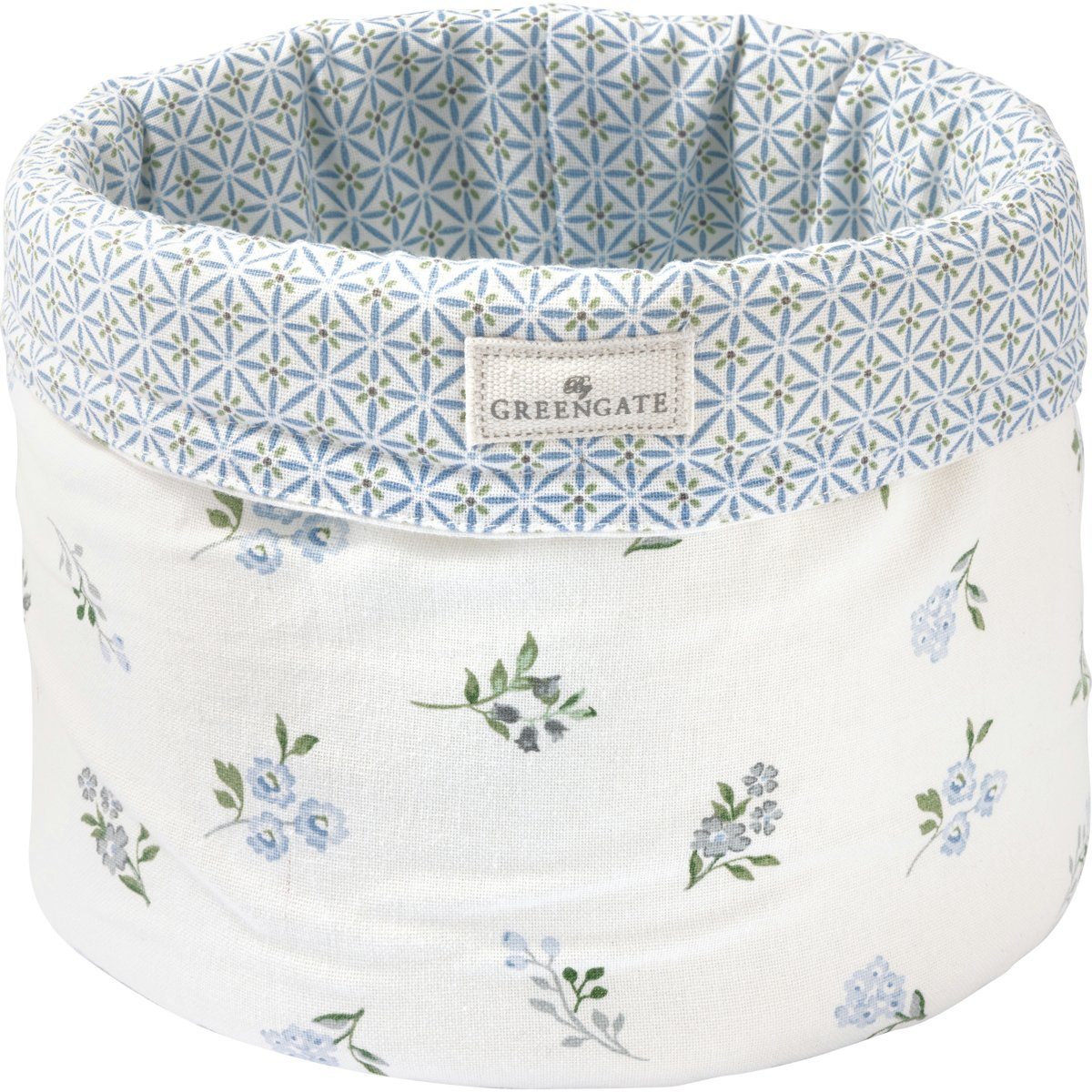 Greengate Brotkorb Christina Brotkorb white 21cm, Baumwolle