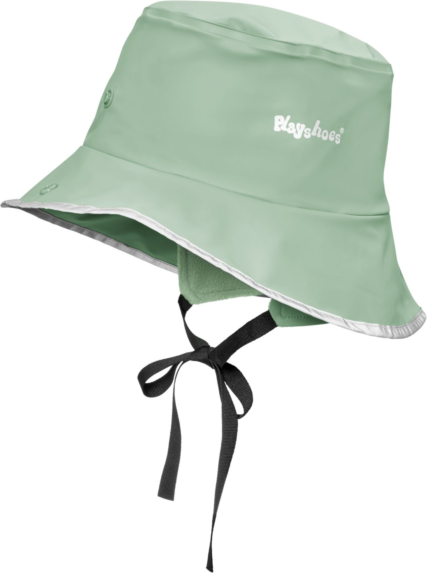 Playshoes Schirmmütze Südwester Fleece-Futter, Grün, Größe: 48-52cm