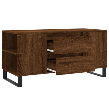 furnicato Couchtisch Braun Eichen-Optik 102x44,5x50 cm Holzwerkstoff